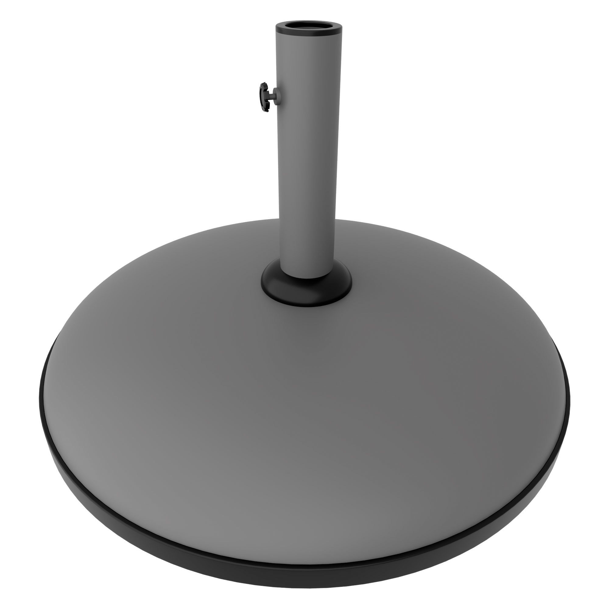 - Base For Round Garden Umbrella Ø51 Cm 25 Kg In Grey Cement