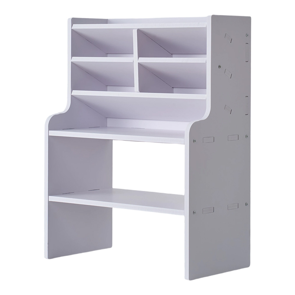 50cm Long Bookshelf Rack with Multi Storage Compartments