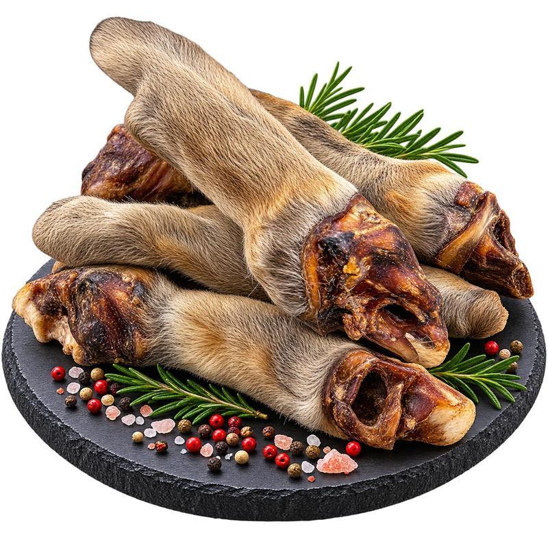 Image of Xxl Deer Antlers With Fur - Xxl Artisanal Production - Premium Natural Hypoallergenic Monoprotein Sensitive Fur Article Dog Snack (100% Deer, 57.6% Protein)