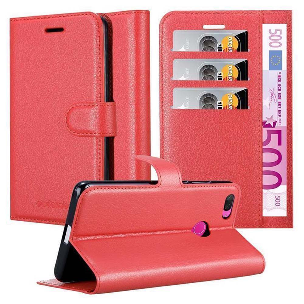 Image of Compatible For Xiaomi Mi 8 Lite Case Protective Cover With Magnetic Closure, Stand And Card Slot Flip Case Cover Case Phone Case Book Bag