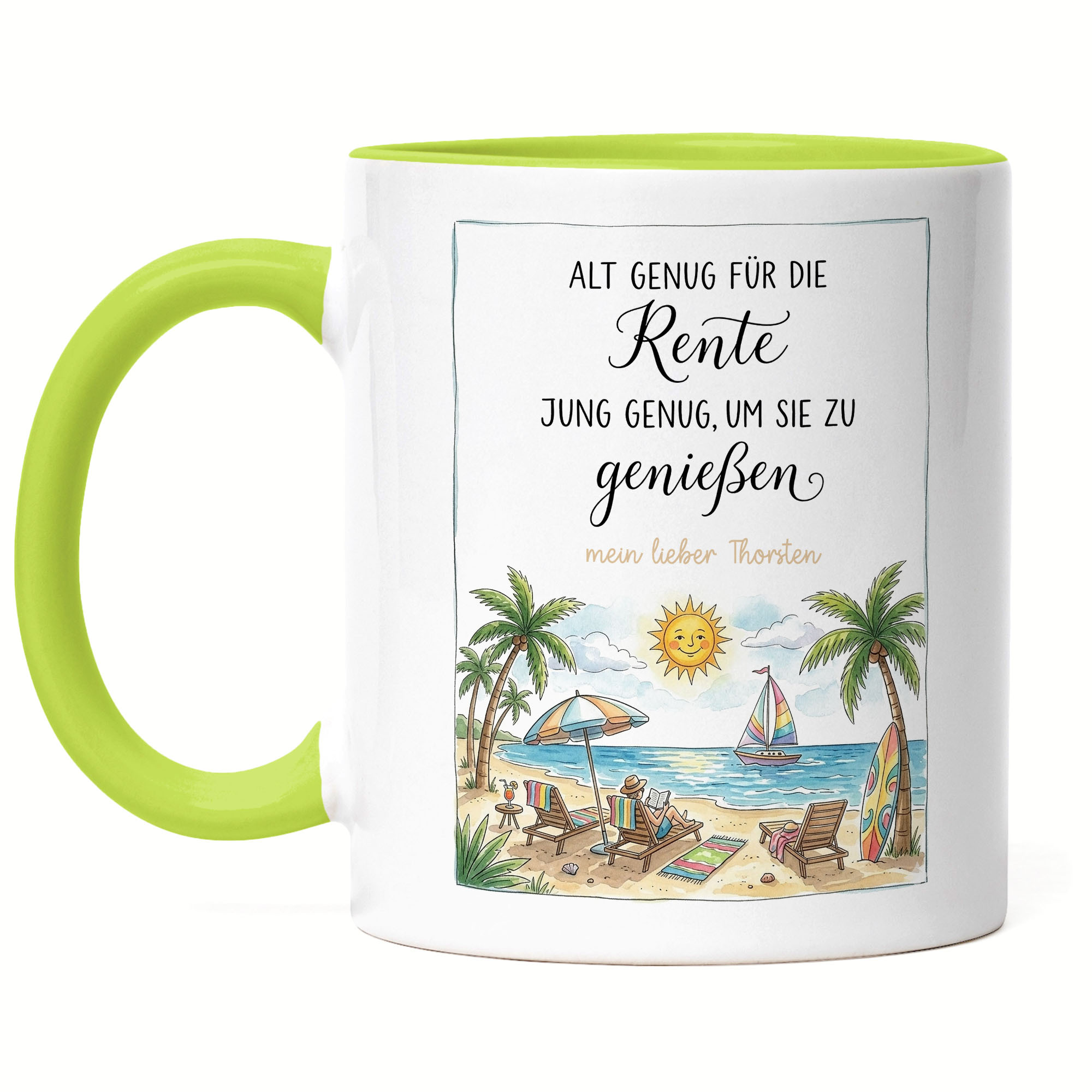 Image of Funny Retiree Mug Personalized With Wish Name - Retirement Farewell Gift For Colleagues, Husband, Wife - Coffee Mug For Retirement, Pension -