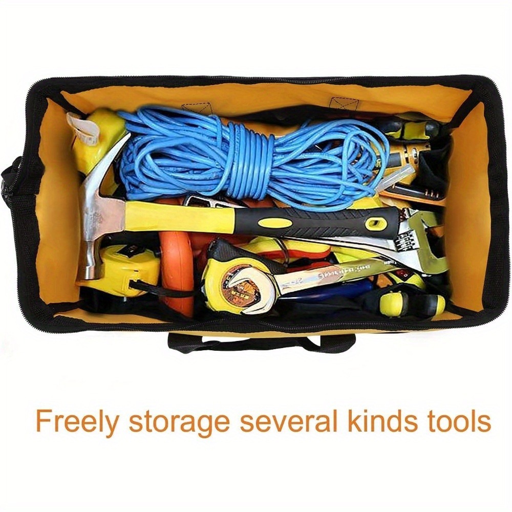 Heavy Duty Multi-Purpose Tote Tool Bag with Adjustable Strap
