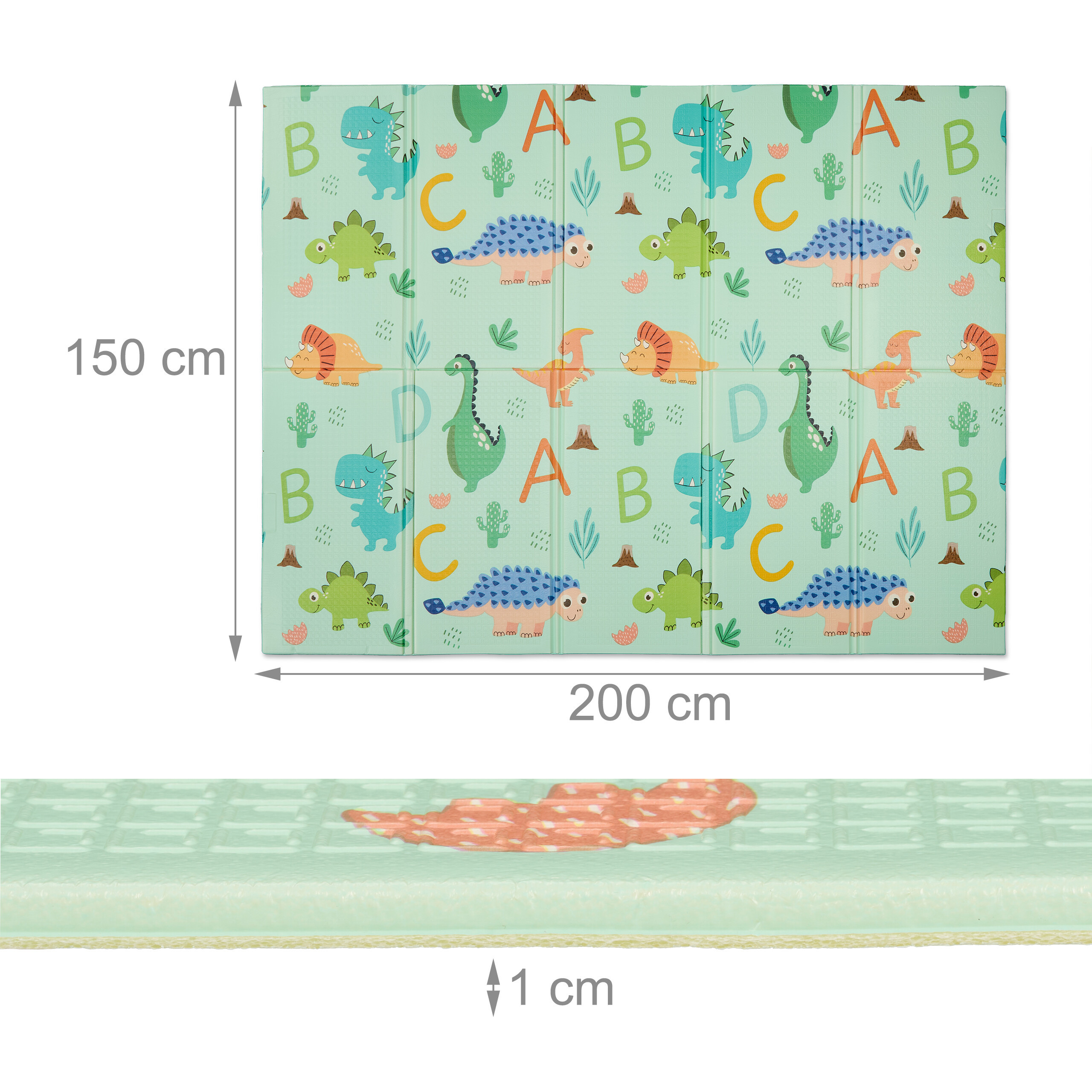 Colorful Play Mat - (W)200 x (L)150 cm