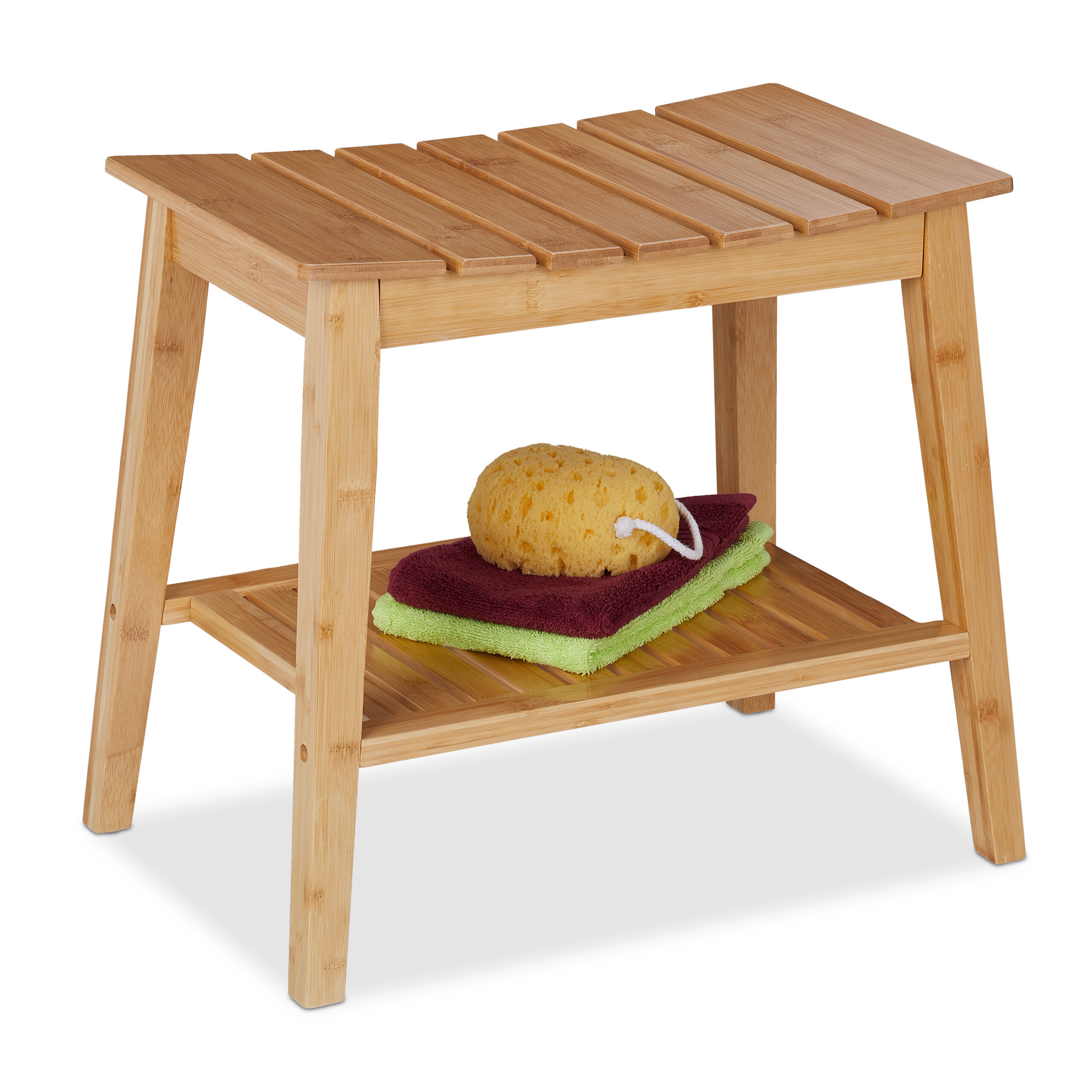 Bath Stool In Natural - (w)51.5 X (h)45 X (d)