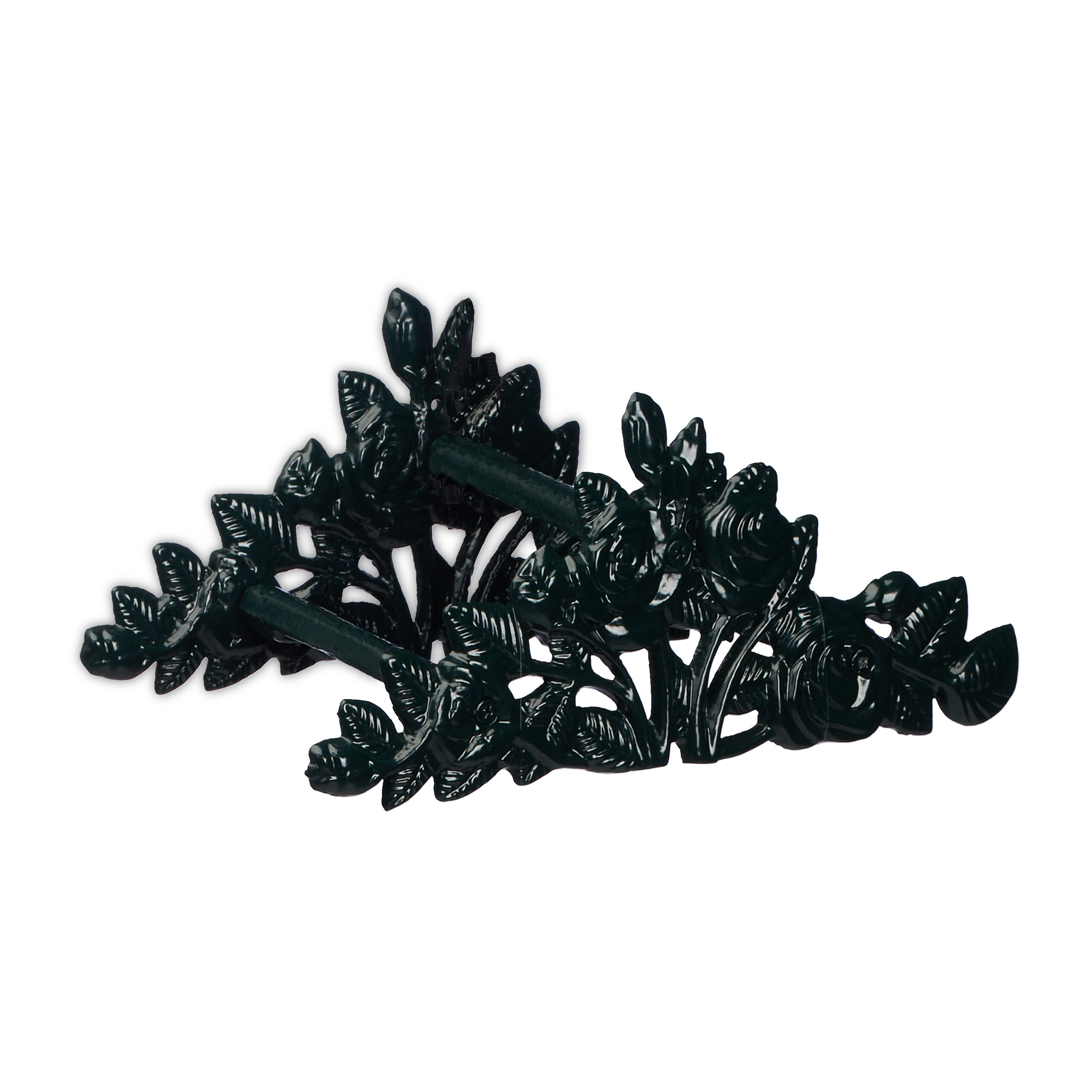 Image of Hose Holder "roses" In Dark Green