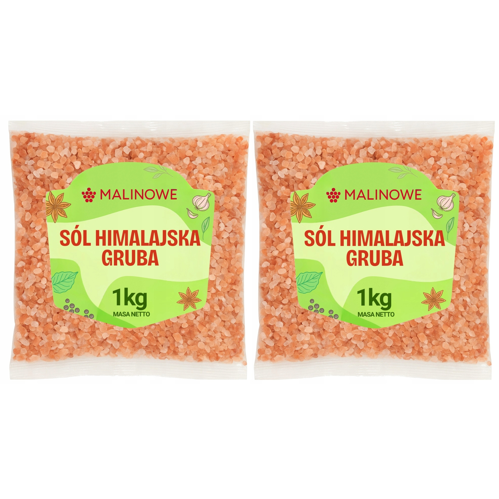 Himalayan Pink Coarse-grained Natural Premium Salt Set 2x1kg