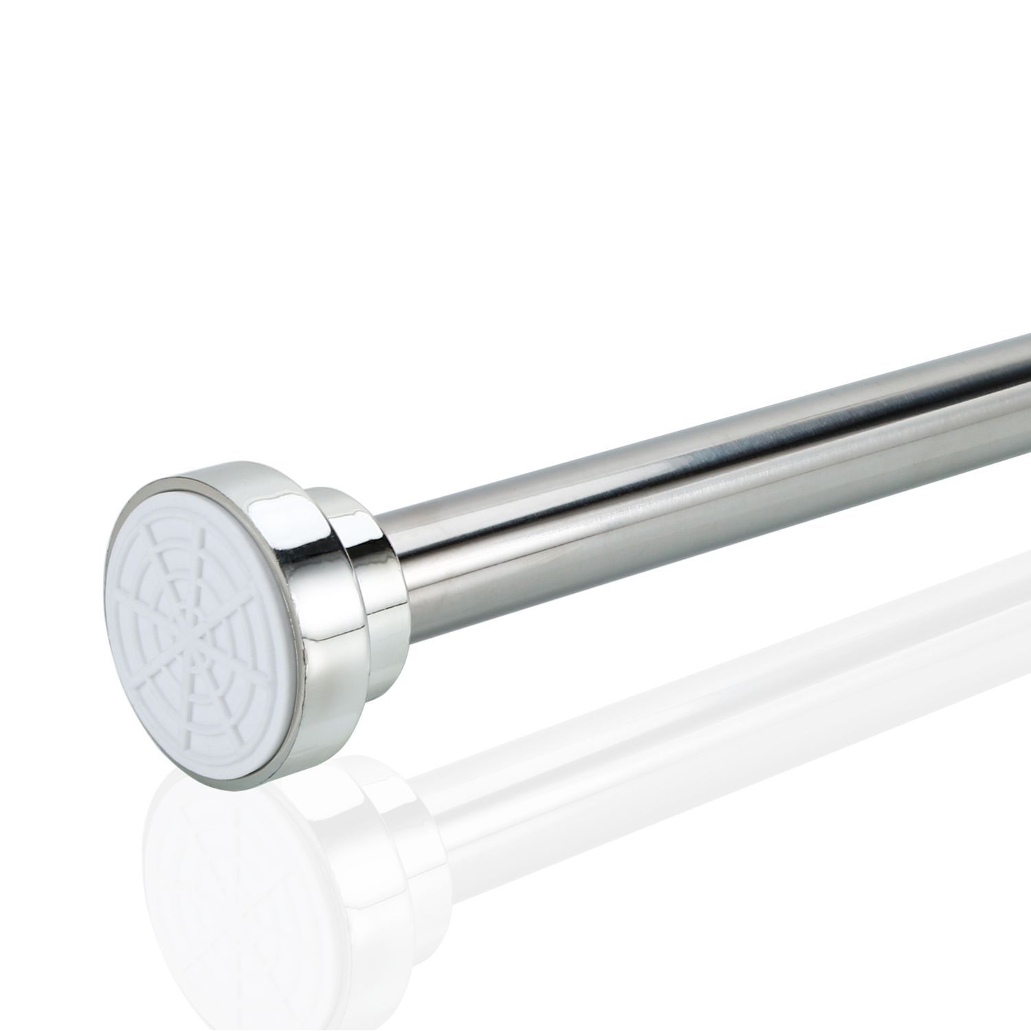 Image of Intirilife Shower Curtain Rod Telescopic Rod Extendable Rod, Stainless Steel, Adjustable, Non-slip, Versatile Without Drilling And Screws - Clamp Rod Shower Rod Curtain Rod