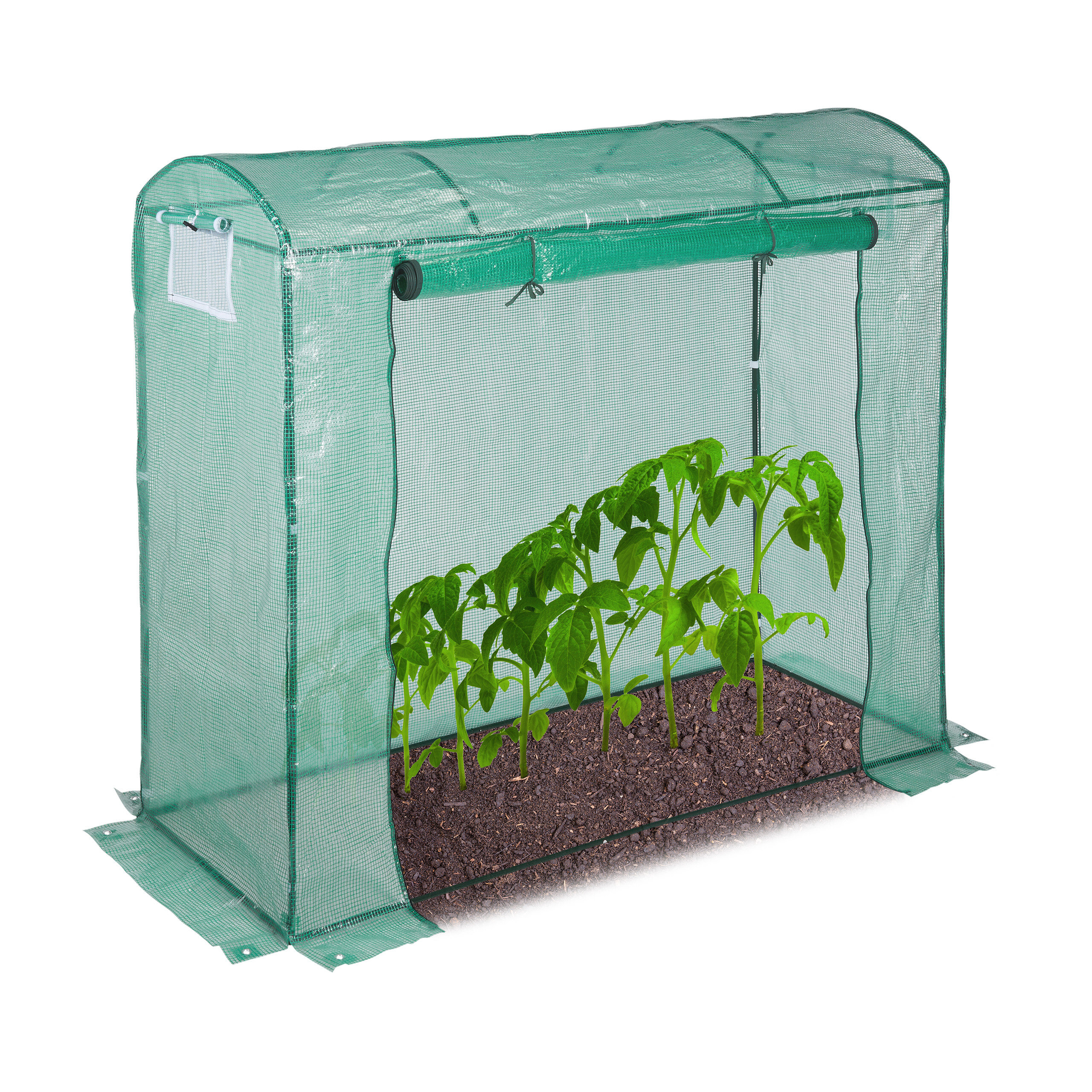E-shop Tomatengewächshaus in Grün - (B)80 x (H)170 x (T)200 cm