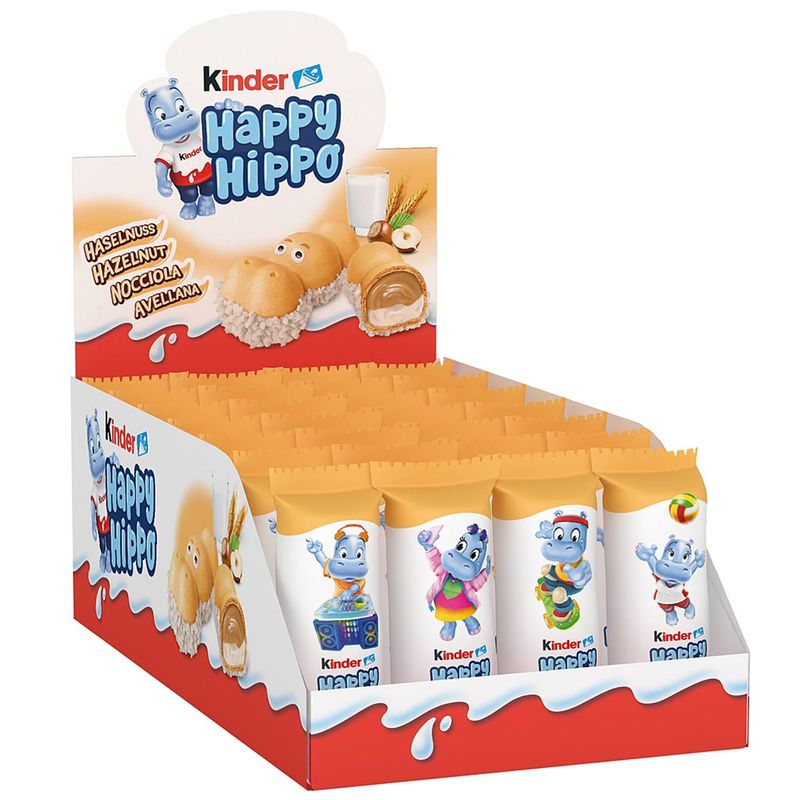 Image of Kinder Happy Hippo Haselnuss 28er