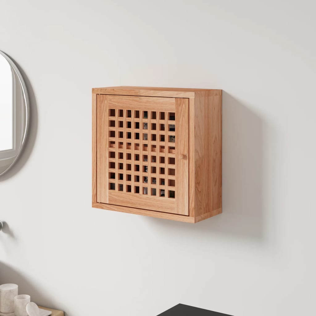 Vidaxl Wall Cabinet 42x18x42 Cm Solid Walnut Wood