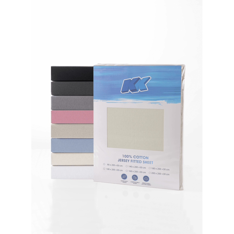 Jersey Fitted Sheet140x200+30 Cm, Colors