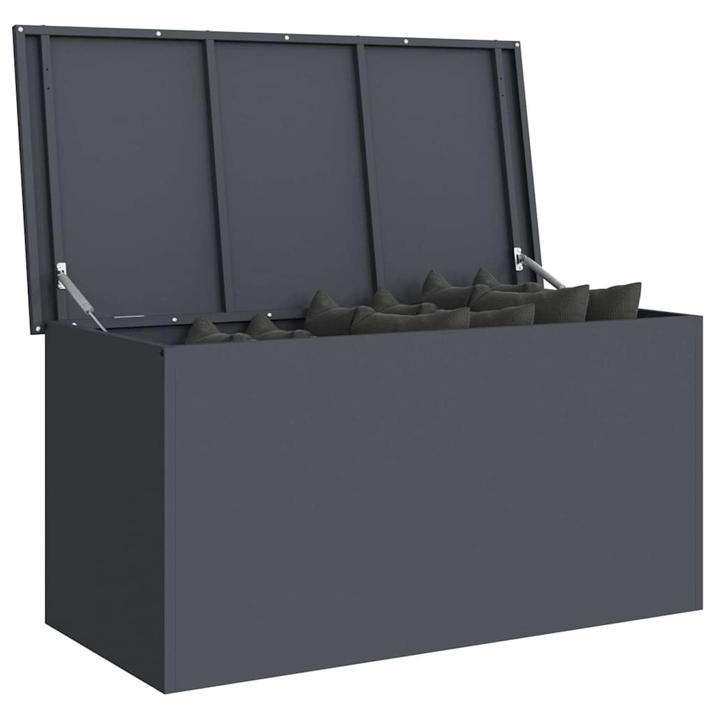 Stable Outdoor Storage Box   100x50.5x50 cm – Durable Cold-Rolled Steel Storage Box for Garden, Tools & Equipment –   Steel Box with Security Lock – Ideal for Terrace, Garage &  