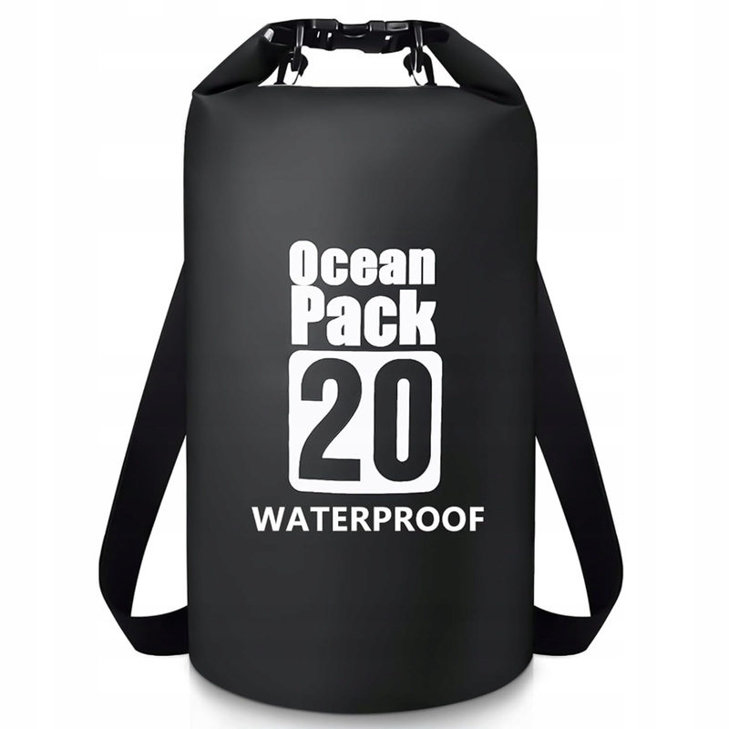 Waterproof Water-resistant Kayak Backpack 20l Black: retailer-supplied image