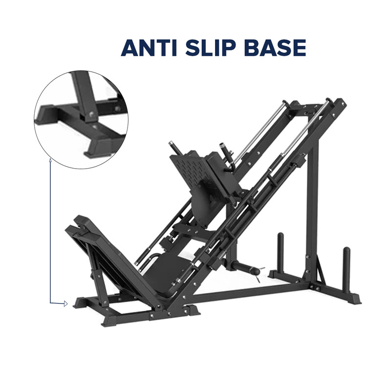 Leg Press and Hack Squat Machine with 30kg Tri-Grip Plates