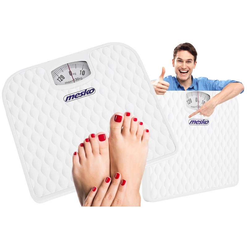 Mechanical Bathroom Scale, 130 Kg Capacity, Precise And Battery-free, , , Perfect For Daily Weight Monitoring