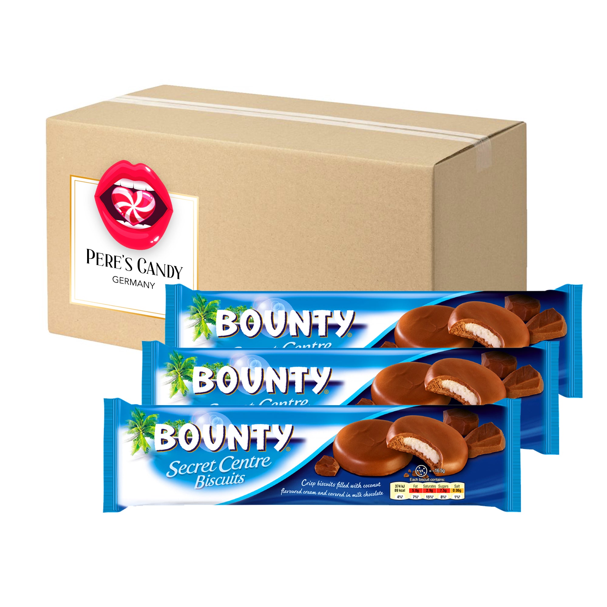 Bounty Secret Centre Biscuits 3x132g