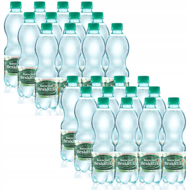 Image of Beskid Curate Natural Mineral Water, Lightly Carbonated, 500 Ml X 24pcs