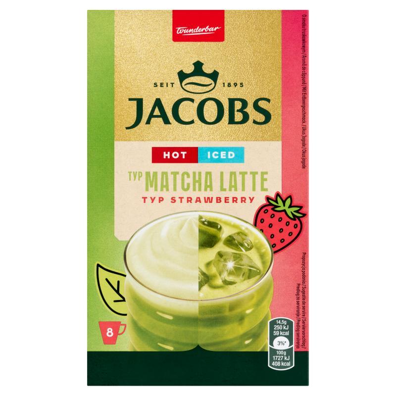 Jacobs Type Matcha Latte Type Strawberry Instant Flavored Drink 116 G (8 X 14.5 G)