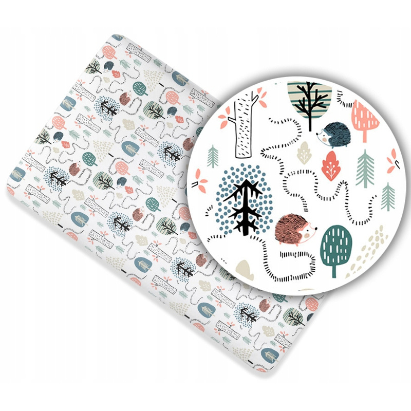 Ankras Pamučna Plahta s Gumicom za Krevetić 120x60cm Dizajn Ždretaša - Premium Kvaliteta, Izrađeno u Poljskoj, Prozračno, Izdržljivo za Dječju Posteljinu