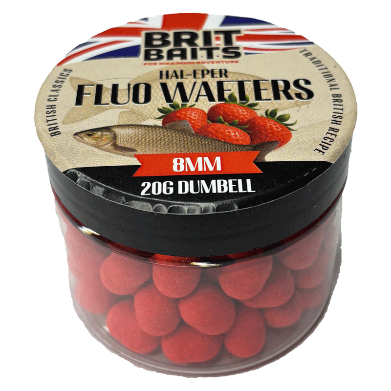 Britbaits Fluo Wafters Dumbell Hal-eper 8mm