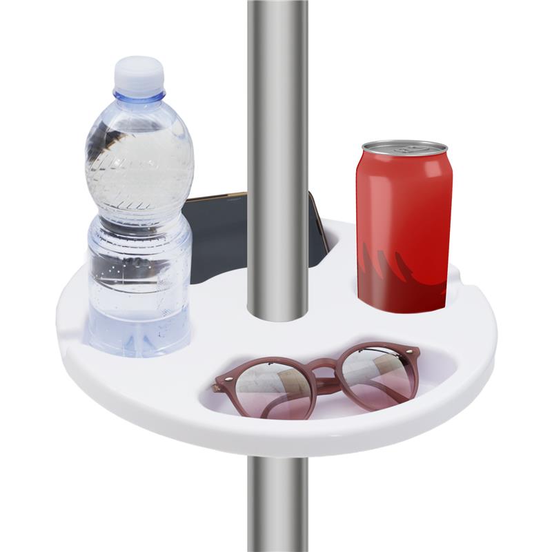 TEMU Ma Maison Tavolino da Ombrellone �30 cm con Scomparti Porta Bevande, Accessorio per Ombrellone da Spiaggia, Facile da Installare- Colori