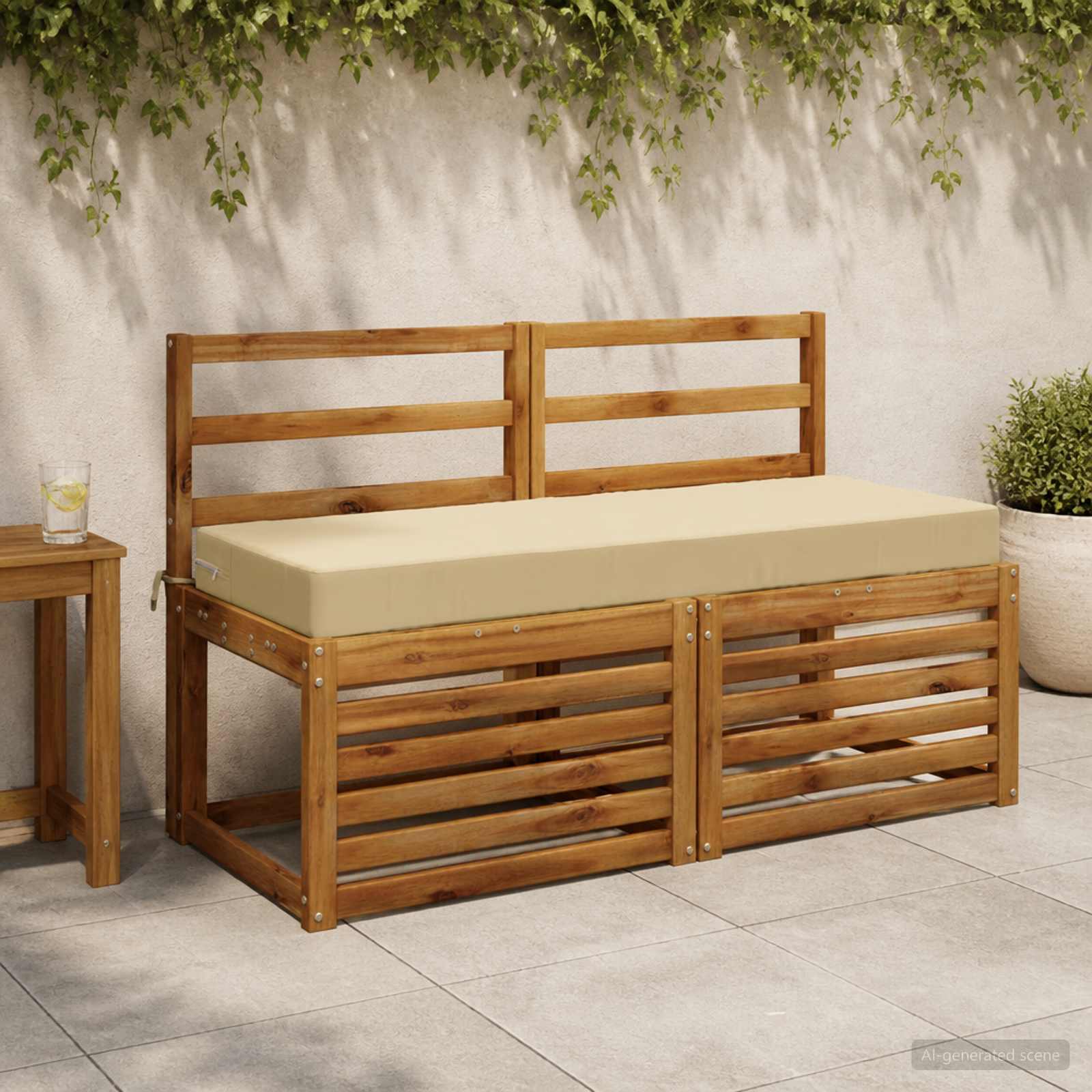 Image of Soest Seat Cushion 100% Polyester Beige