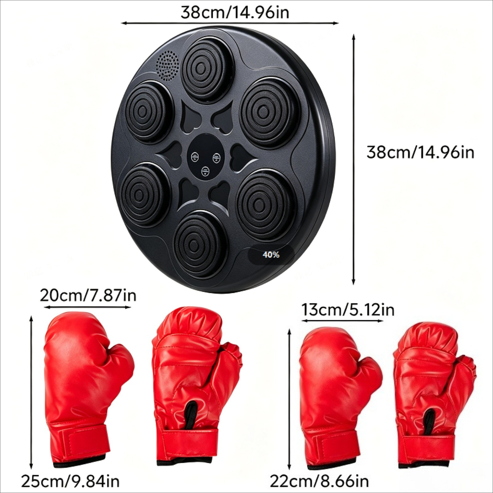 Multi-Target Spade Pattern Boxing Pad Set for Home & Gym