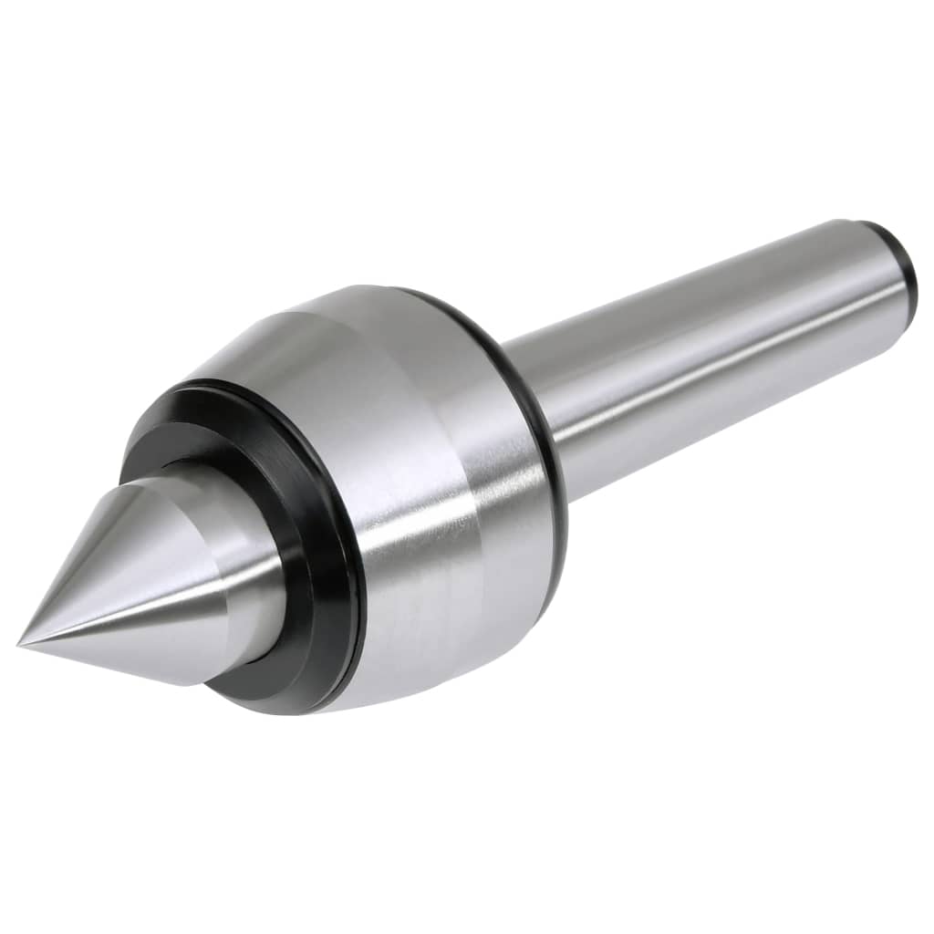 Vidaxl Centre Drill Bit Mt3 Running Centre Drill Bit Rollers Taper For Lathe Machine 60-degree Point 0.01mm