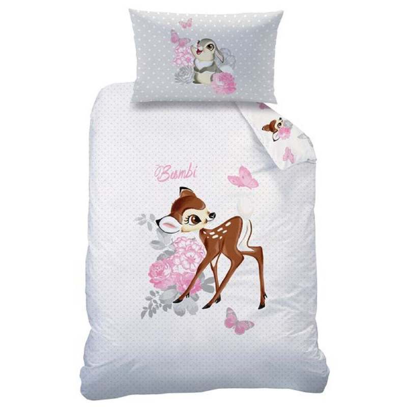 Flannel Reversible Beddingbambi 100 X 135 Cm Beaver