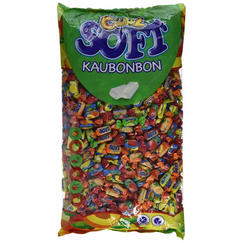Cool Soft Caramels - 3 Kg Large Pack - Fruity Soft Caramels For Chewing And Enjoying
