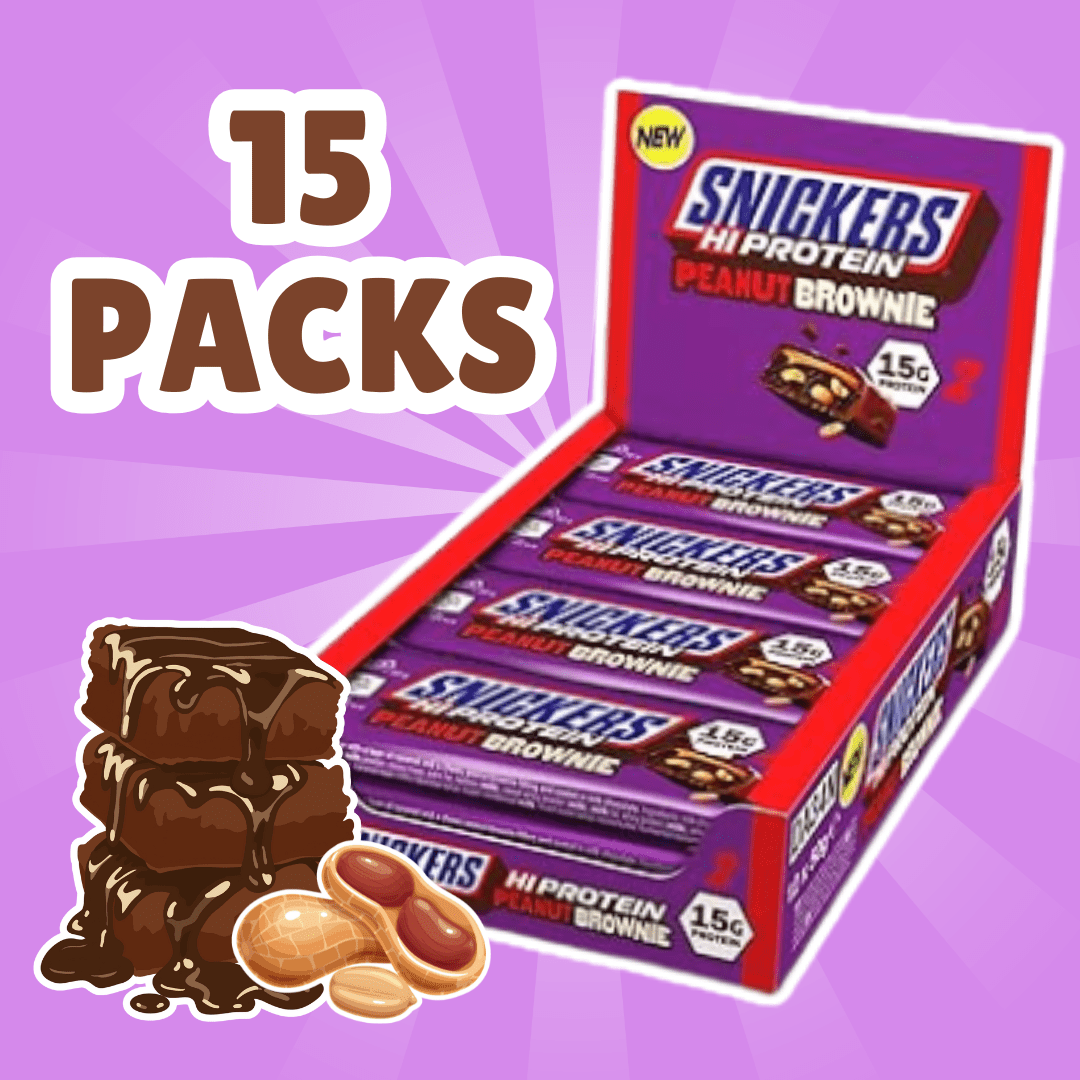 Image of 15× Snickers Chocolate Bars – Assortment Of Almond / Peanut Brownie / Butterscotch / Berry Whip – 1 Box With 15 Bars
