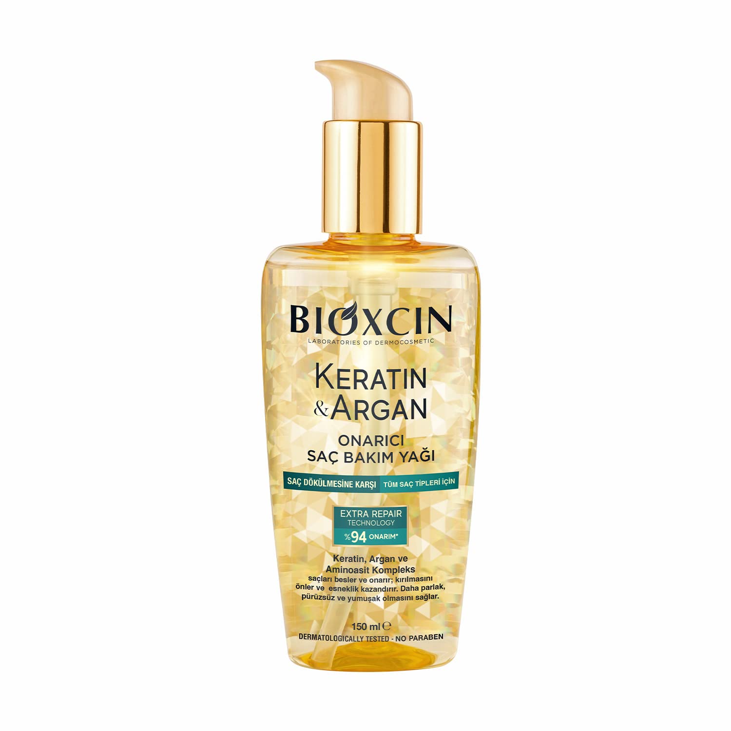 Image of Keratin & Argan Repairing Hair Care Oil 150ml