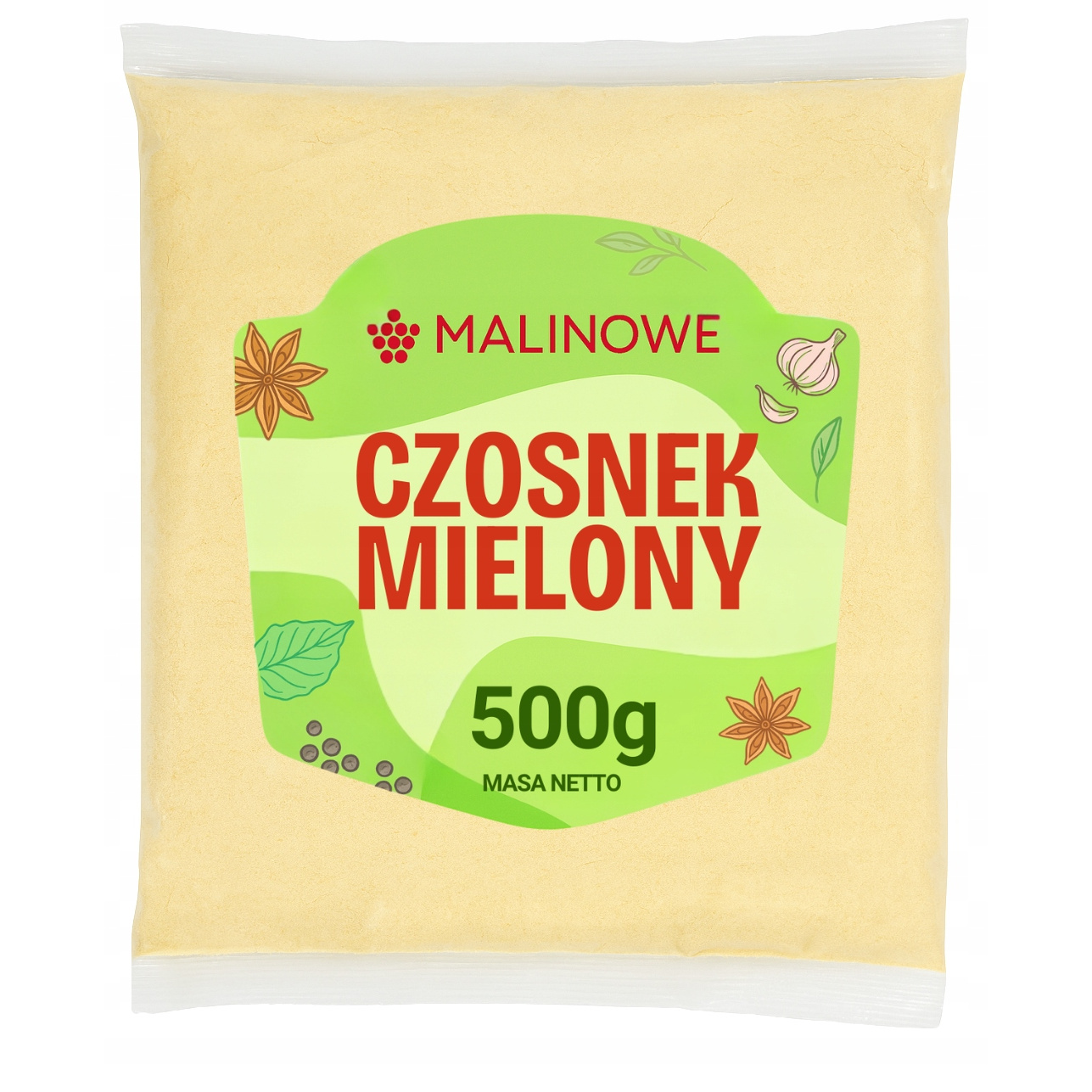 Ground Dried Garlic 500g, Aromatic, Distinctive, Premium