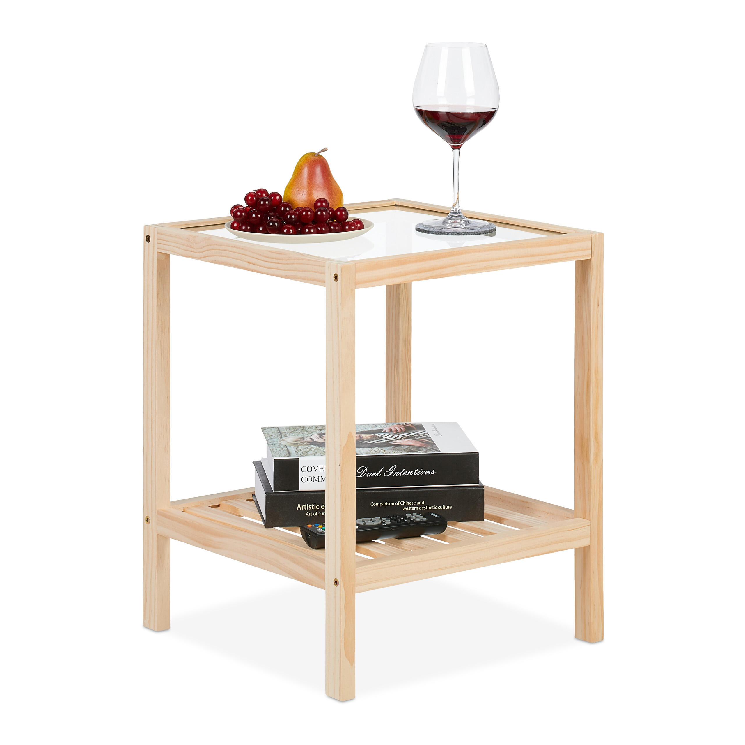 Side Table In Natural - (w)40 X (h)50 X (d)40 Cm