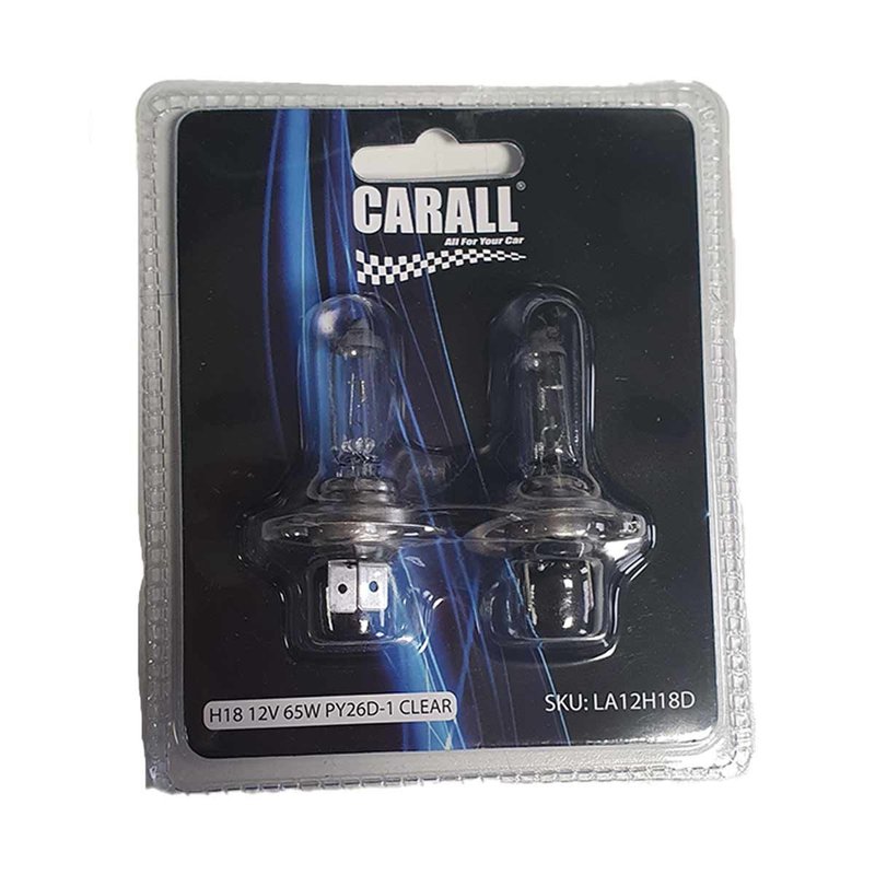 TEMU 2 PZ Lampada Alogena Auto H18 12V 65W PY26d-1 CARALL Per Ford Kuga