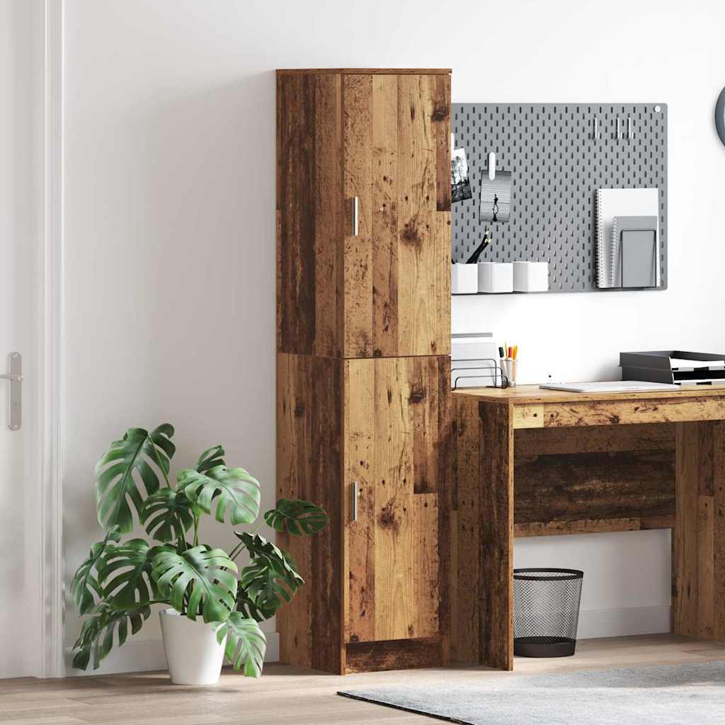 Image of Vidaxl Rustic Sideboard Cabinet Solid Wood 2 Doors Freestanding Storage Solution For Dining Room Living Room Home Organization Furniture Wood Sideboard Textured With Storage Space