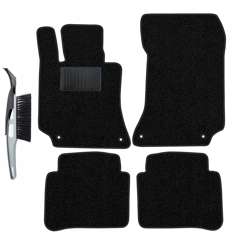 Velvet Car Mats Set Compatible With Mercedes C218 X218 2010-2018