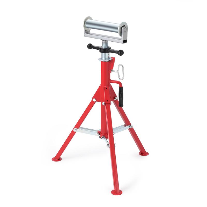 Heavy-duty Pipe Stand - Versatile, Adjustable Height, Sturdy 2500 Lbs Capacity, Portable, Ideal For Welding & Construction