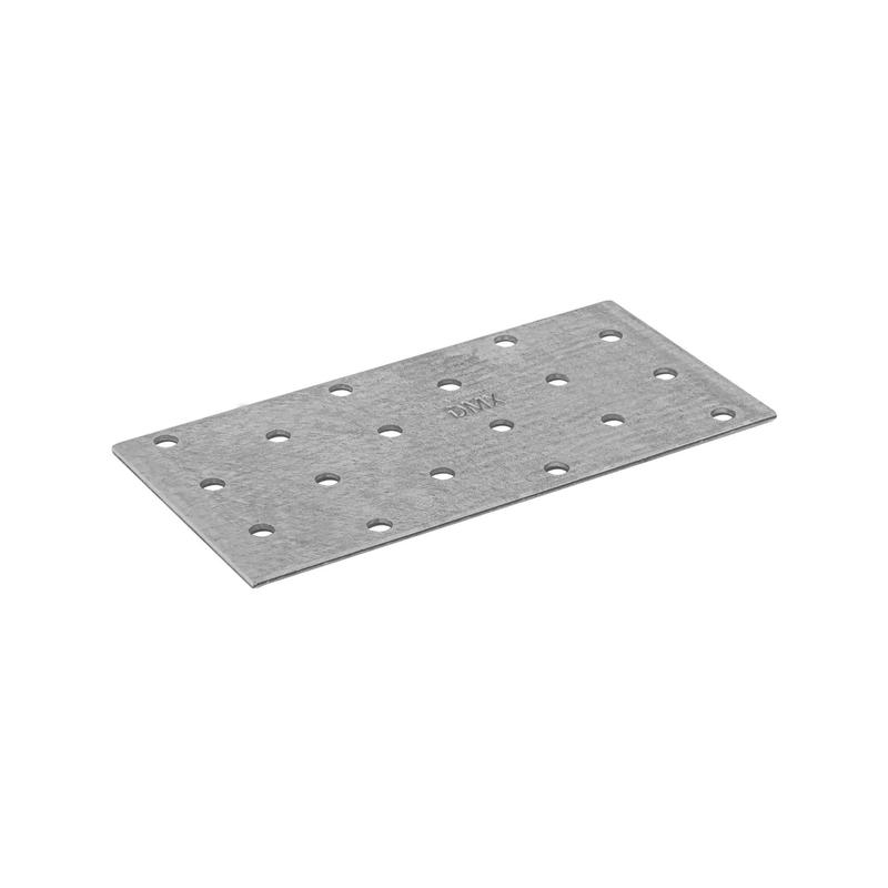 TEMU Plaque de connecteur plat Domax PP29 zincée 120X60X2 mm, 20 pièces.