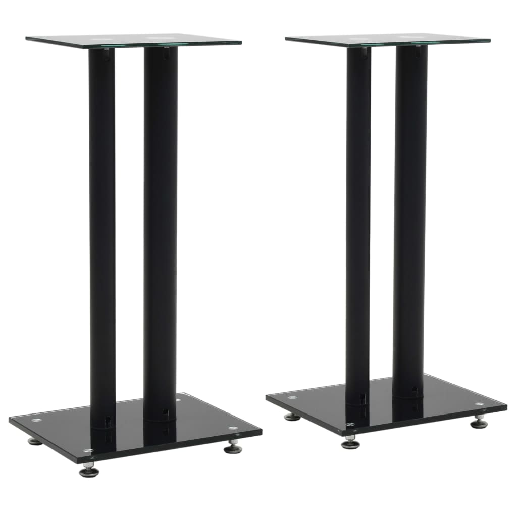 Vidaxl Speaker Stand Glass Box Stand Stativ Pedestal Multiple Options
