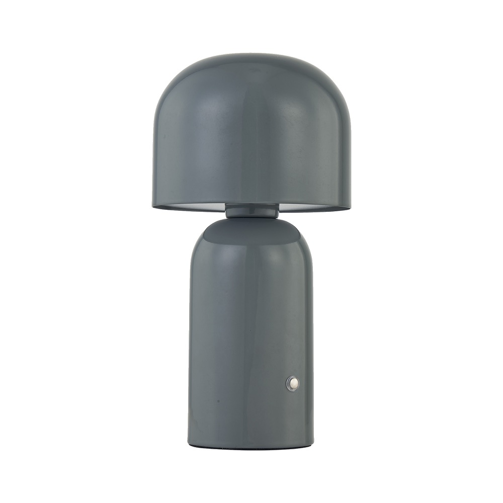 First Choice Lighting Christina - Grey LED Rechargeable Touch Table Lamp