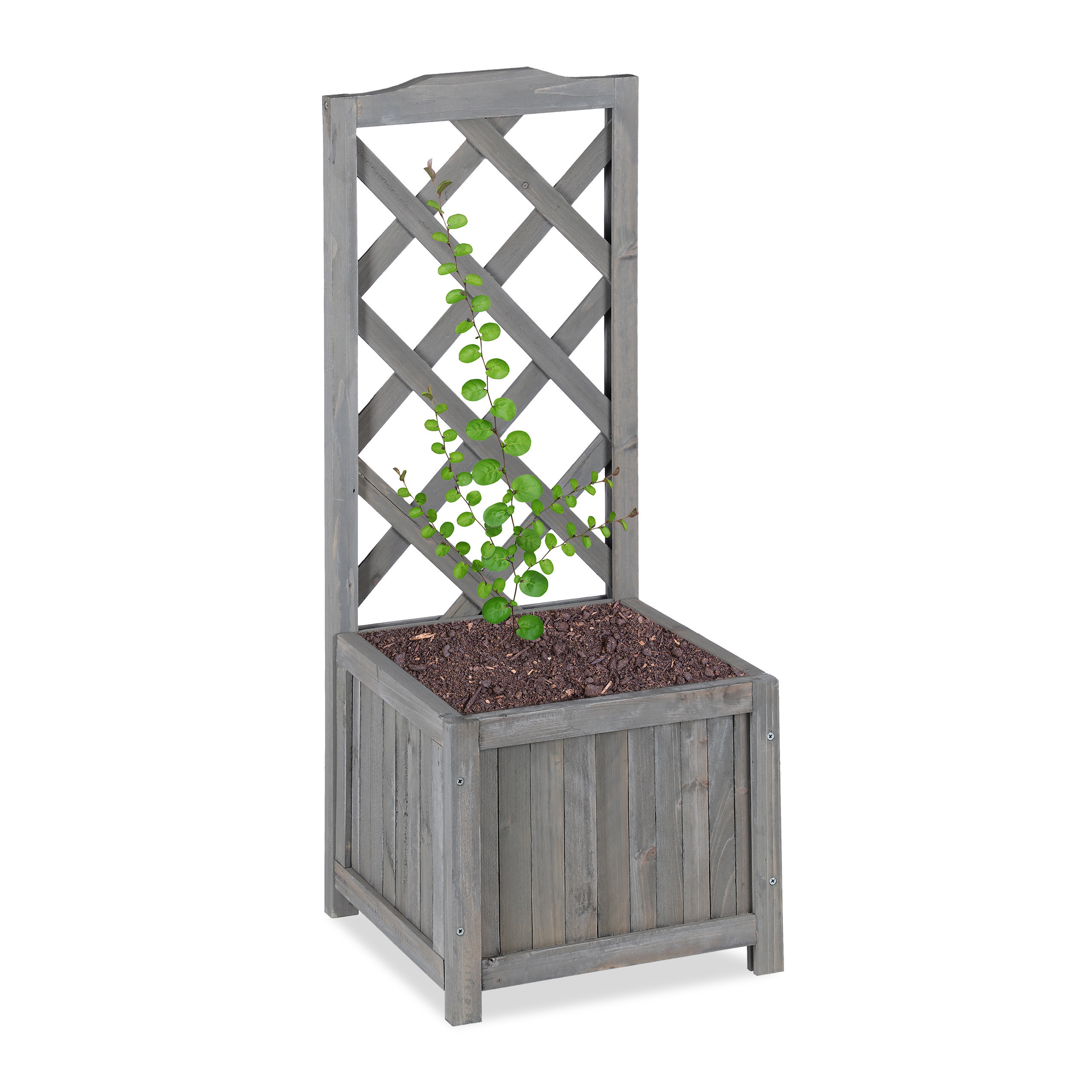 Grey Shelf Unit - (h)90 Cm