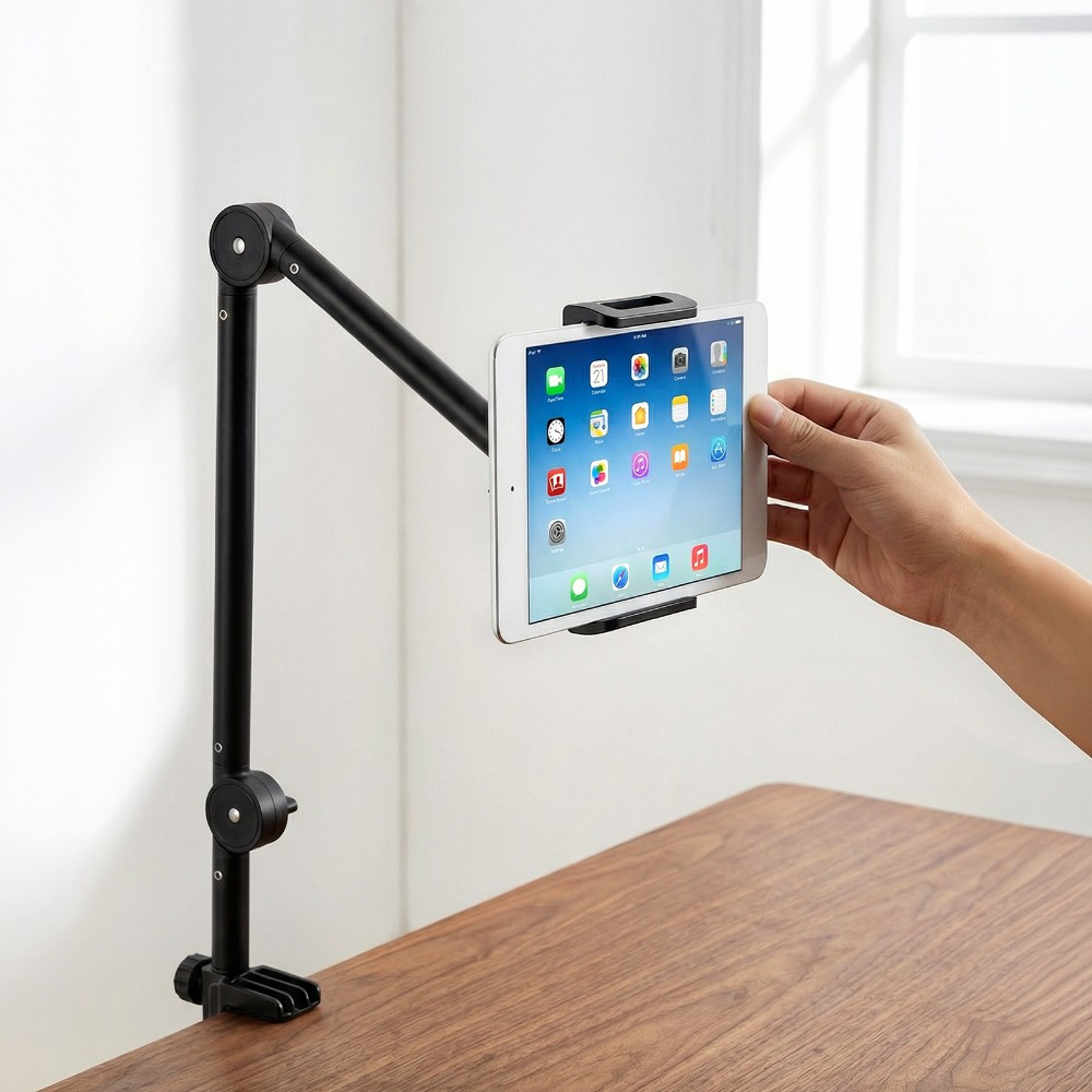 360° Phone Tablet Stand with Foldable Extendable Arm
