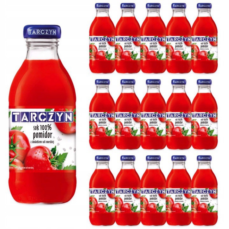 Image of Sok Tarczyn 100% Tomato With Sea Salt 300 Ml X 15pcs