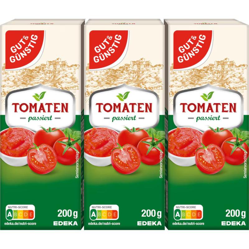 Gut&günstig Strained Tomatoes 3x200g (600g)