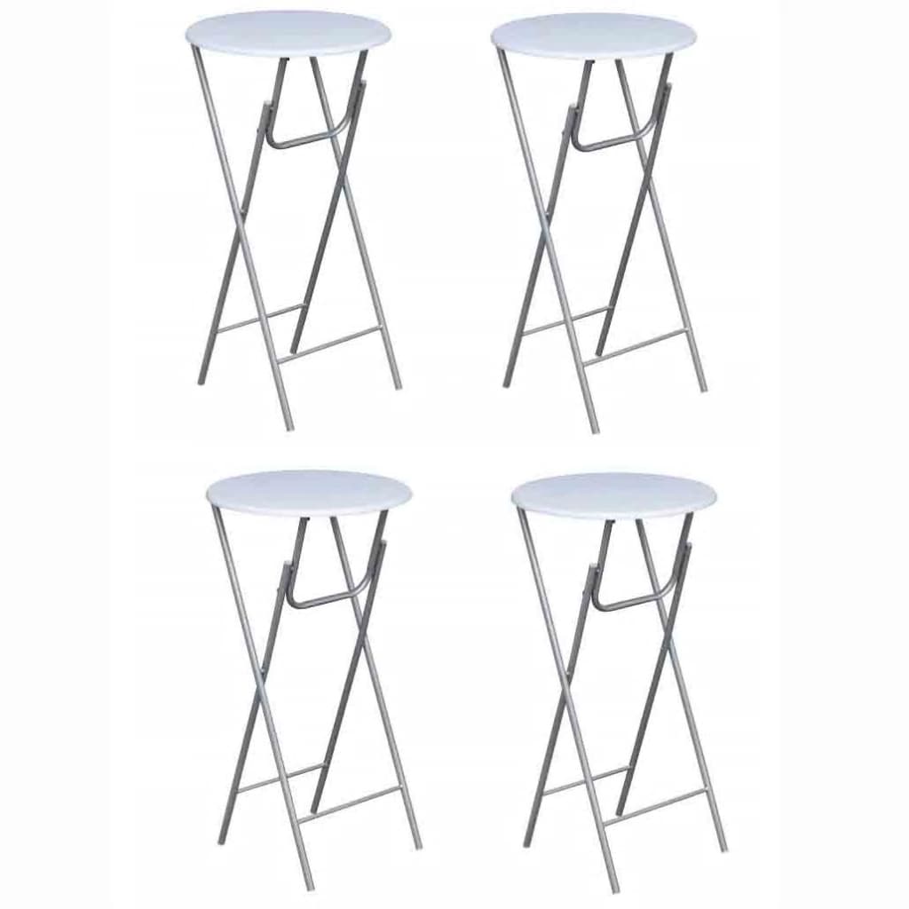 Vidaxl 4x Folding Bar Table, Bistro Table, Party Table, Beer Table
