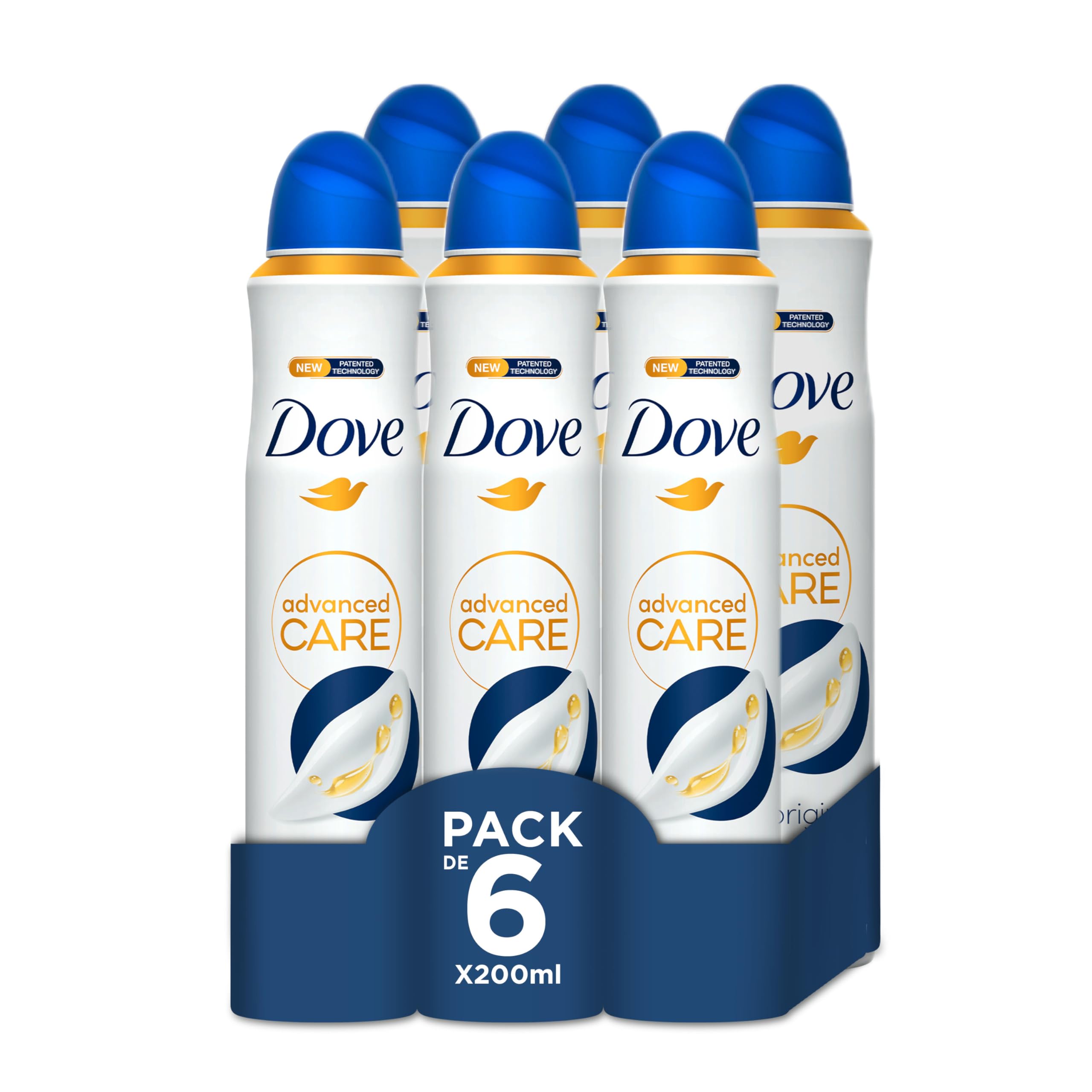E-shop Dove Original 72-Stunden Schutz Deo-Spray, 200ml, 6er-Pack