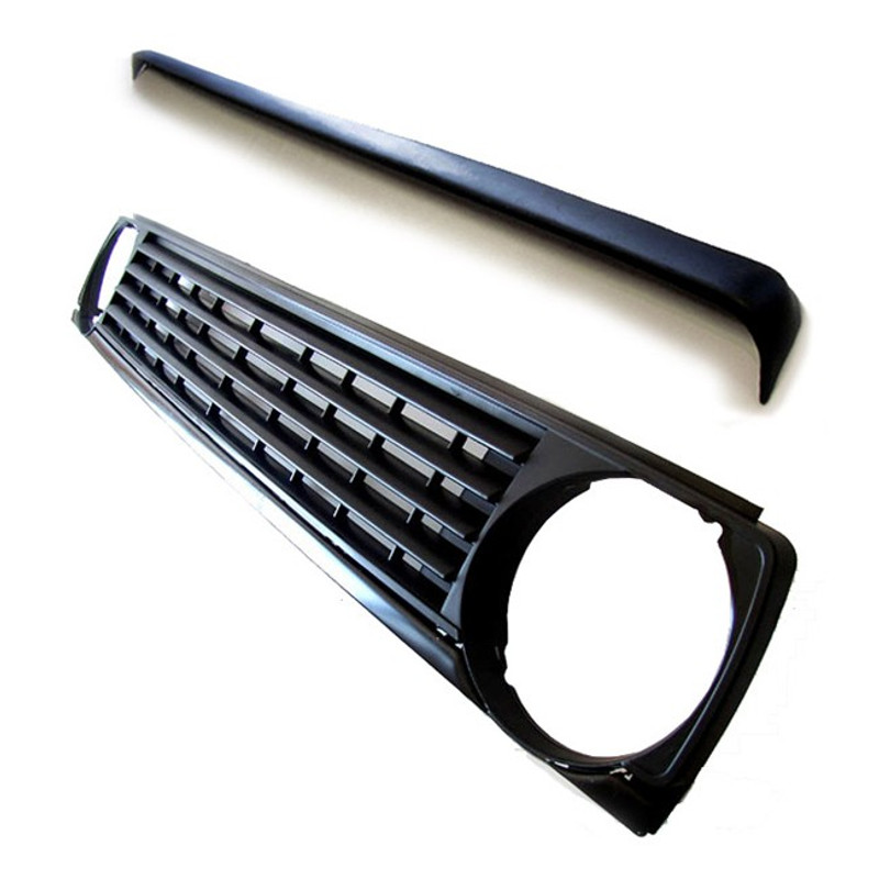 Front Sport Grille Without Emblem, Radiator Grille Spoiler, Compatible With Vw Golf 2 84-92