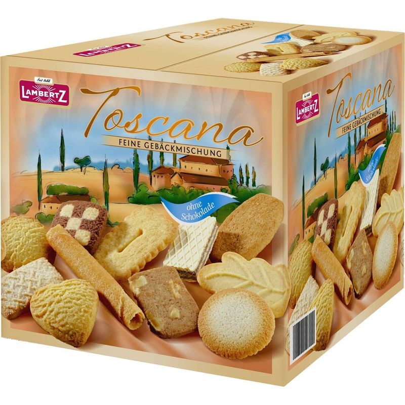 Lambertz Toscana 4x450g Without Chocolate 11 Pastry Varieties Office Box 1, 8kg