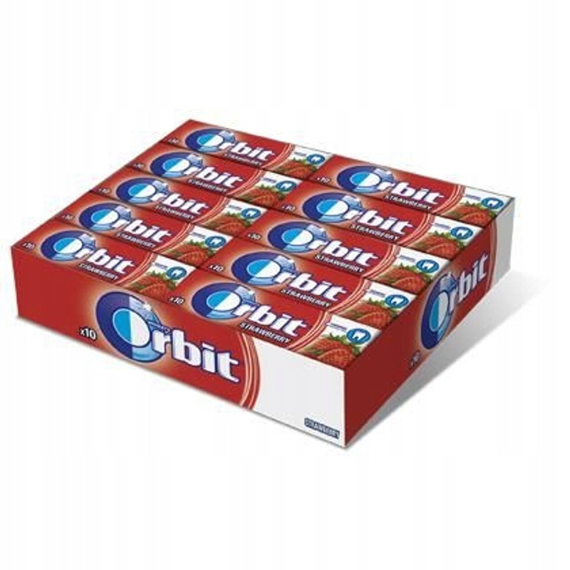 Image of Orbit Sugar-free Strawberry Chewing Gum, 14 G X 30 Pieces